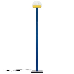 Leucos Floor Lamp with Vetri Murano Glass Shade Customized in Memphis Colors