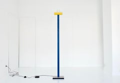 Leucos Floor Lamp with Vetri Murano Glass Shade Customized in Memphis Colors