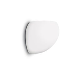 Leucos Golf P Wall Light in Satin White and Chrome by Toso & Massari