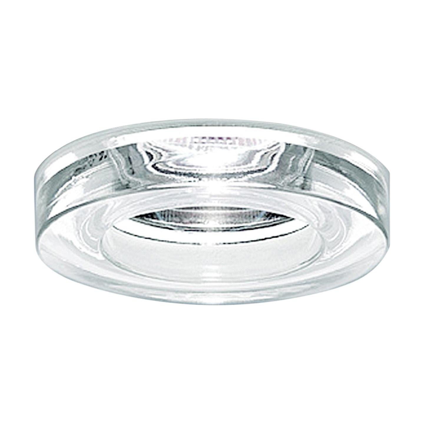 Modern Leucos Iside 2 R Crystal Flush Mount by Roberto Pamio For Sale
