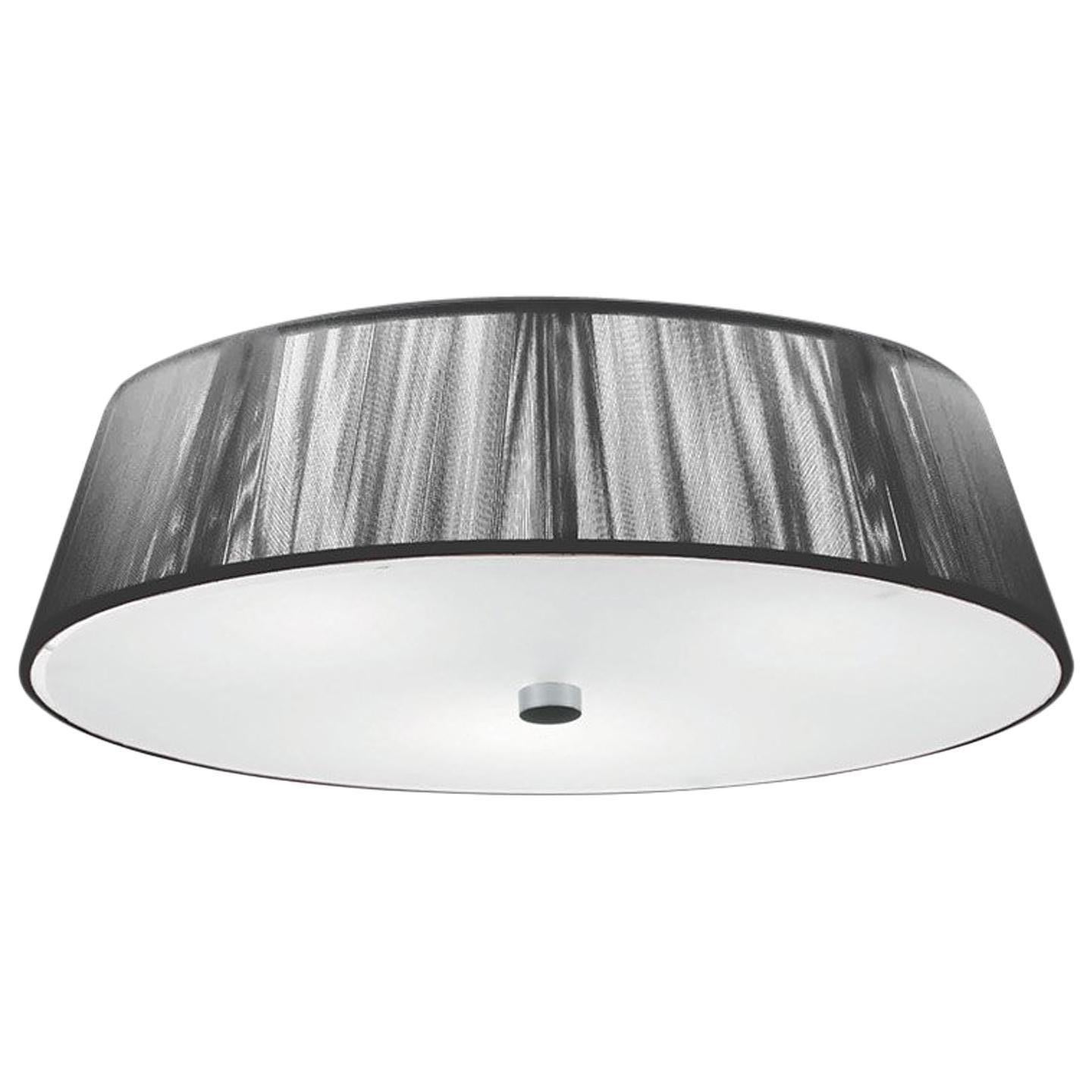 Leucos Lilith PL 40 Flush Mount in Silver, White and Brushed Nickel by  Design Lab For Sale at 1stDibs