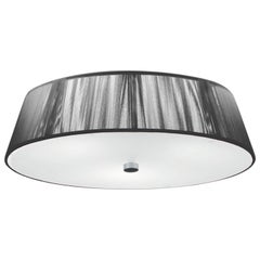 Leucos Lilith PL 40 Flush Mount in Silver, White & Brushed Nickel by Design Lab