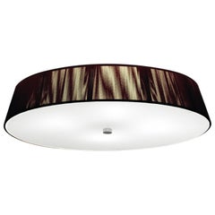 Leucos Lilith PL 55 Flush Mount in Mocha, White & Brushed Nickel by Design Lab