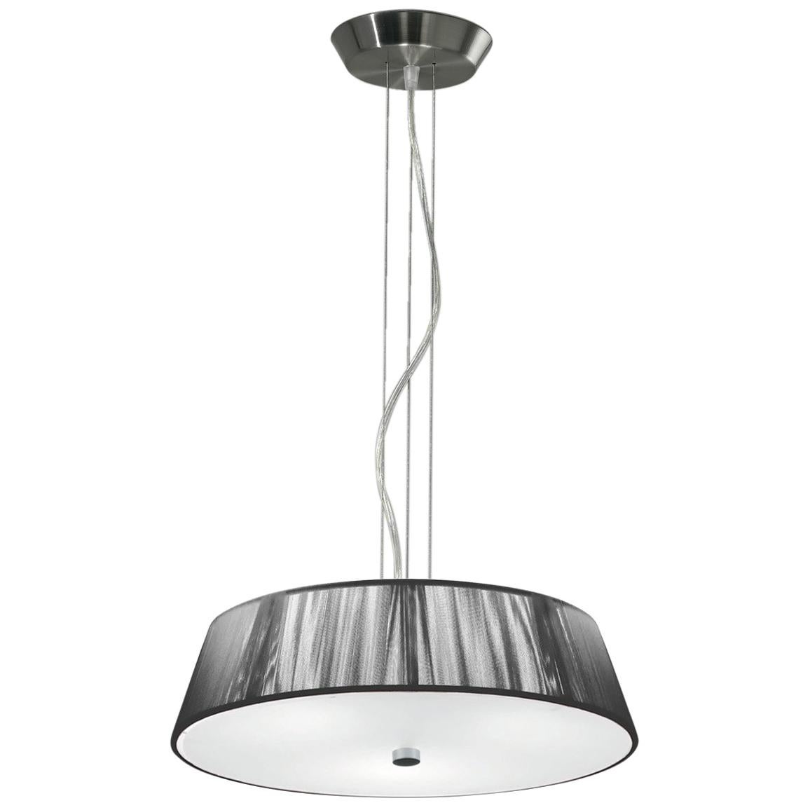 Leucos Lilith S 40 Pendant Light in Silver and Brushed Nickel by Design Lab For Sale