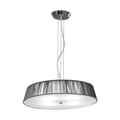 Leucos Lilith S 55 Pendant Light in Silver and Brushed Nickel by Design Lab