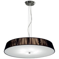 Leucos Lilith S 70 - Lampada a sospensione in moka e nichel spazzolato di Leucos Design Lab