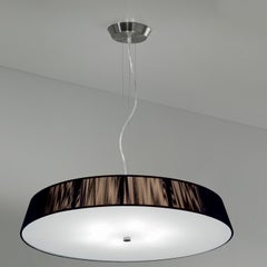 Leucos Lilith S 70 Pendant Light in Mocha and Brushed Nickel by Design Lab