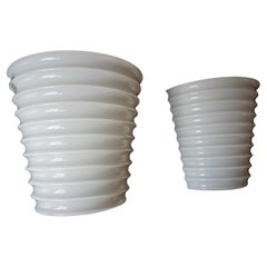 Leucos Modulo P22 set of 2 Murano wall lamps by Toso & Massari, 1960