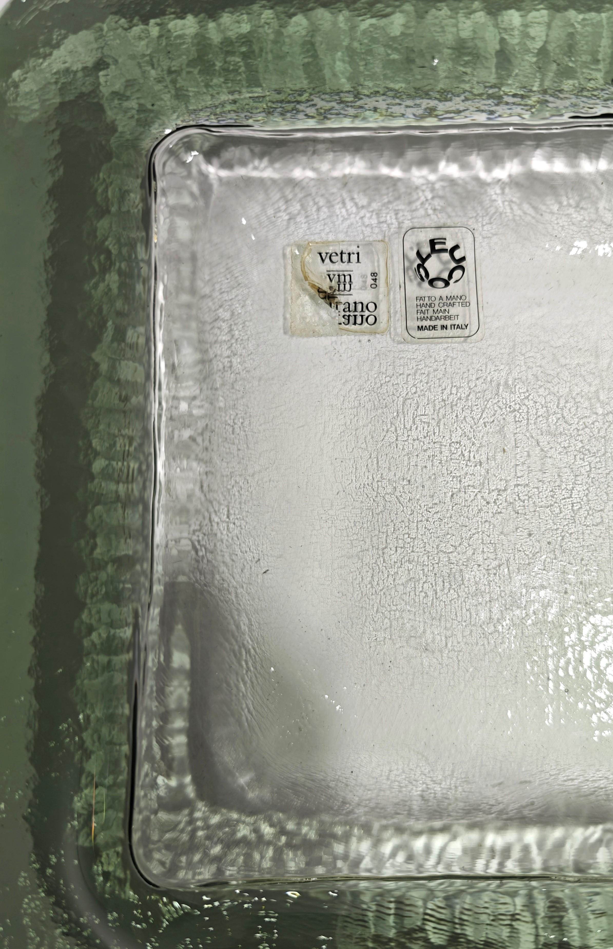 Leucos Vaciabolsillos de cristal de Murano Objeto decorativo Moderno de mediados de siglo Italia años 70 Italiano en venta