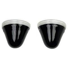 Leucos Murano Glass Lamp Sconce Pair