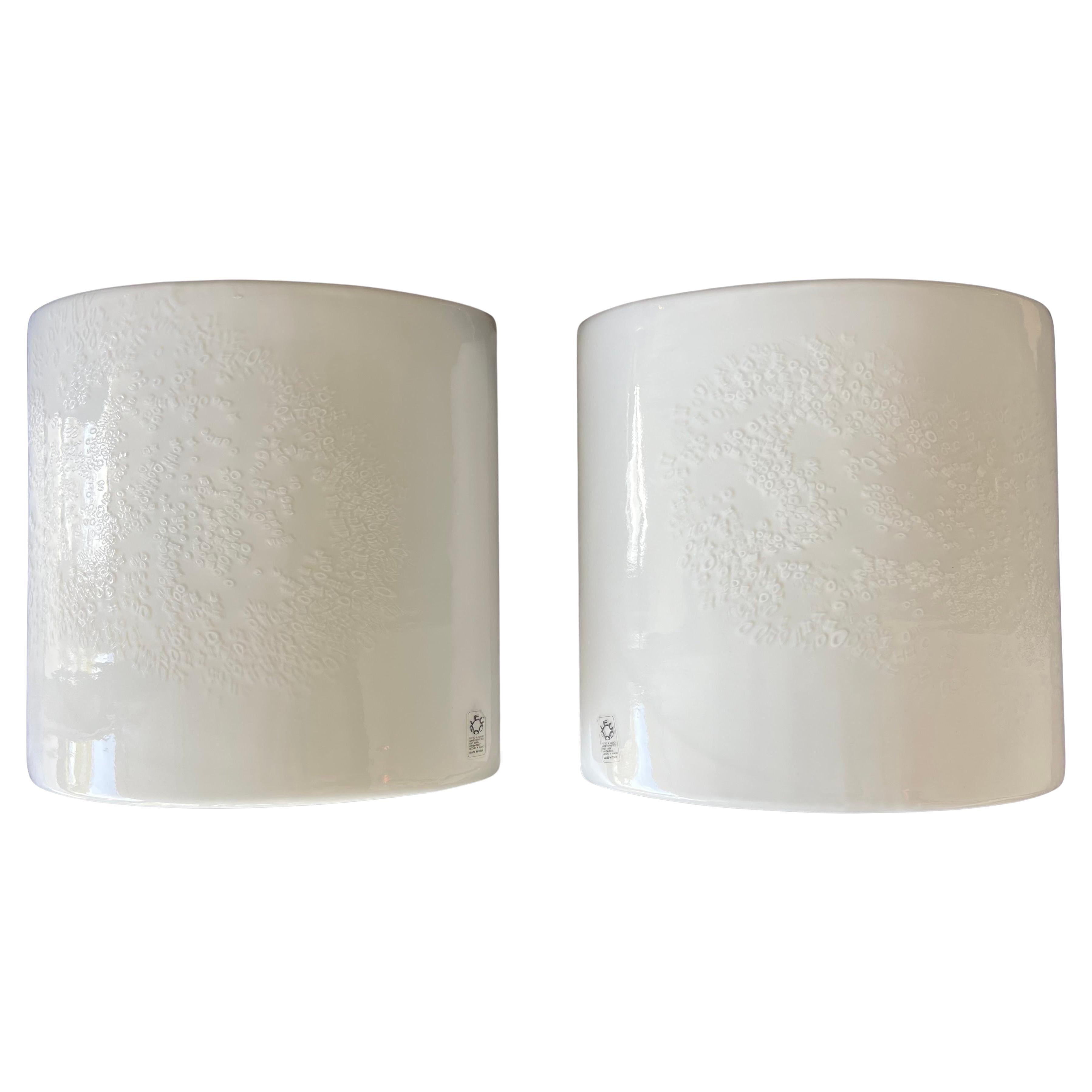 Leucos Murano Glass Sconces