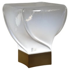 Leucos Opalescent Murano Glass Lamp, Italie 1980s
