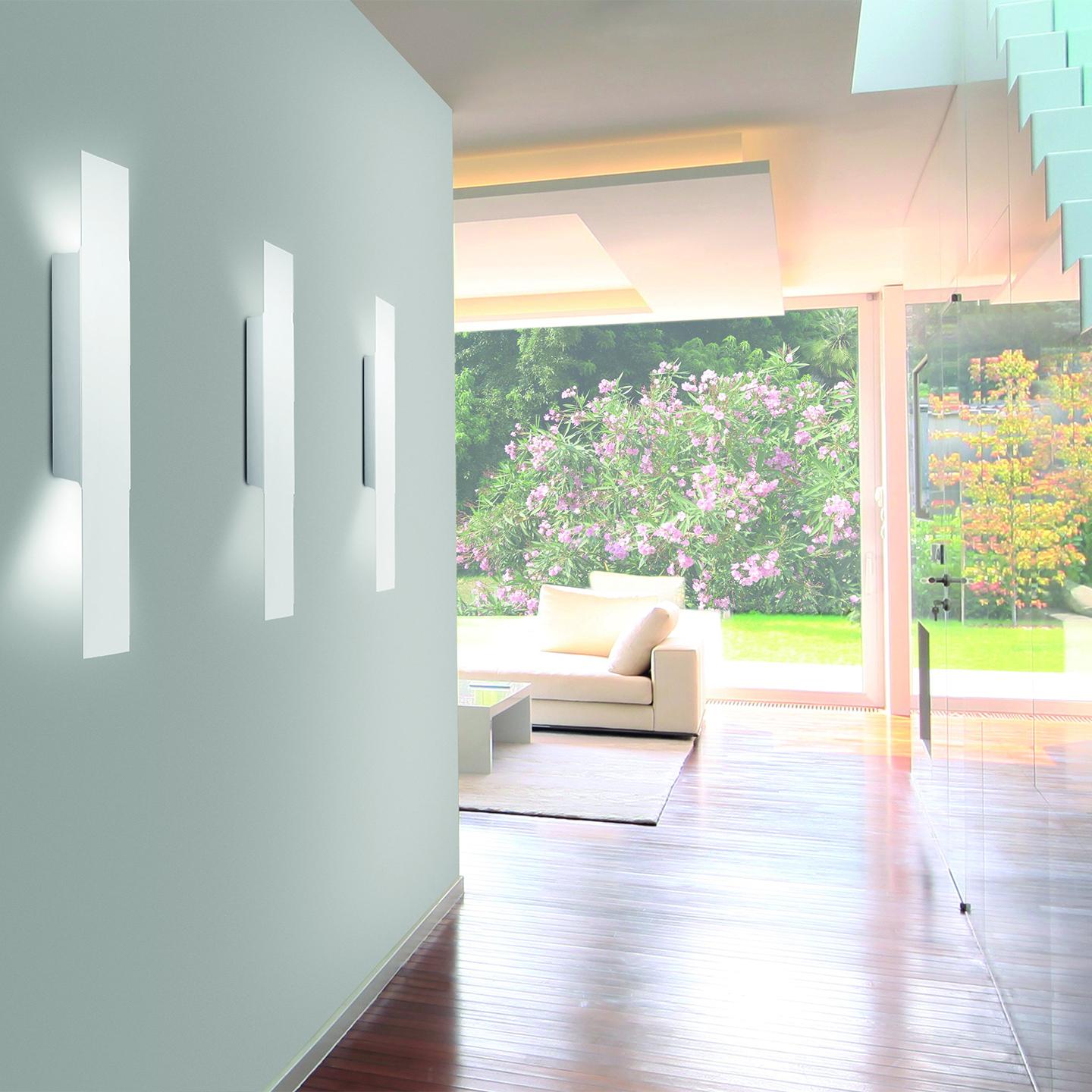 Modern Leucos Opi P Wall Light in Matte White by Alessandro Piva For Sale