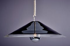Leucos Round Murano Glass Pendant Lamp by Renato Toso Model “Melania”
