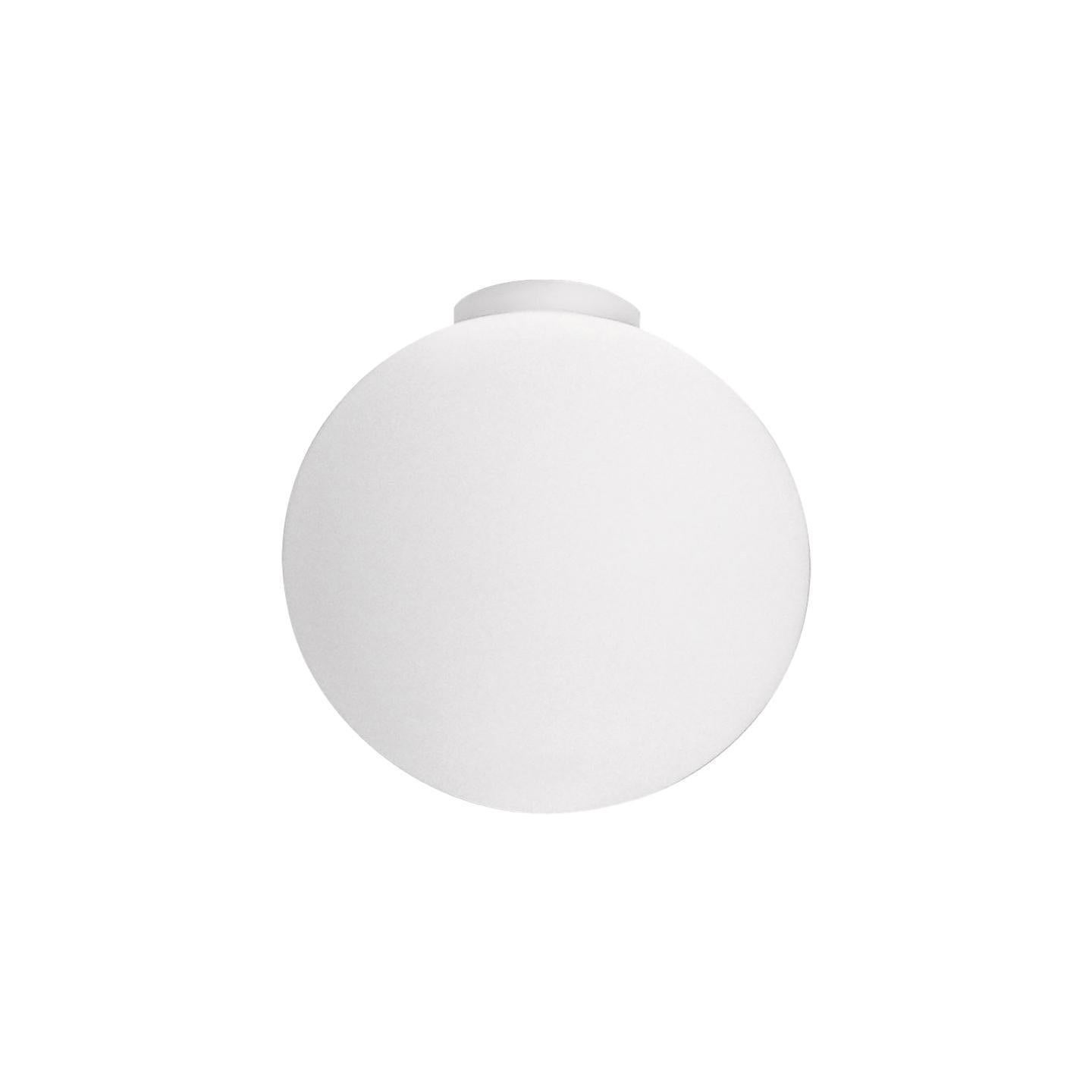 Leucos Sphera PL 29 Flush Mount in Satin White by Matteo Thun For Sale