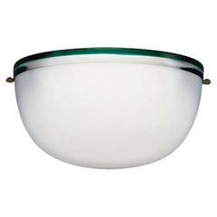 Stillboi Wall Lamp by Venini, White, Green and Gold