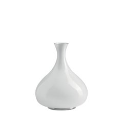 Leucos Summer T Table Light in Glossy White and Chrome by Eva Zeisel