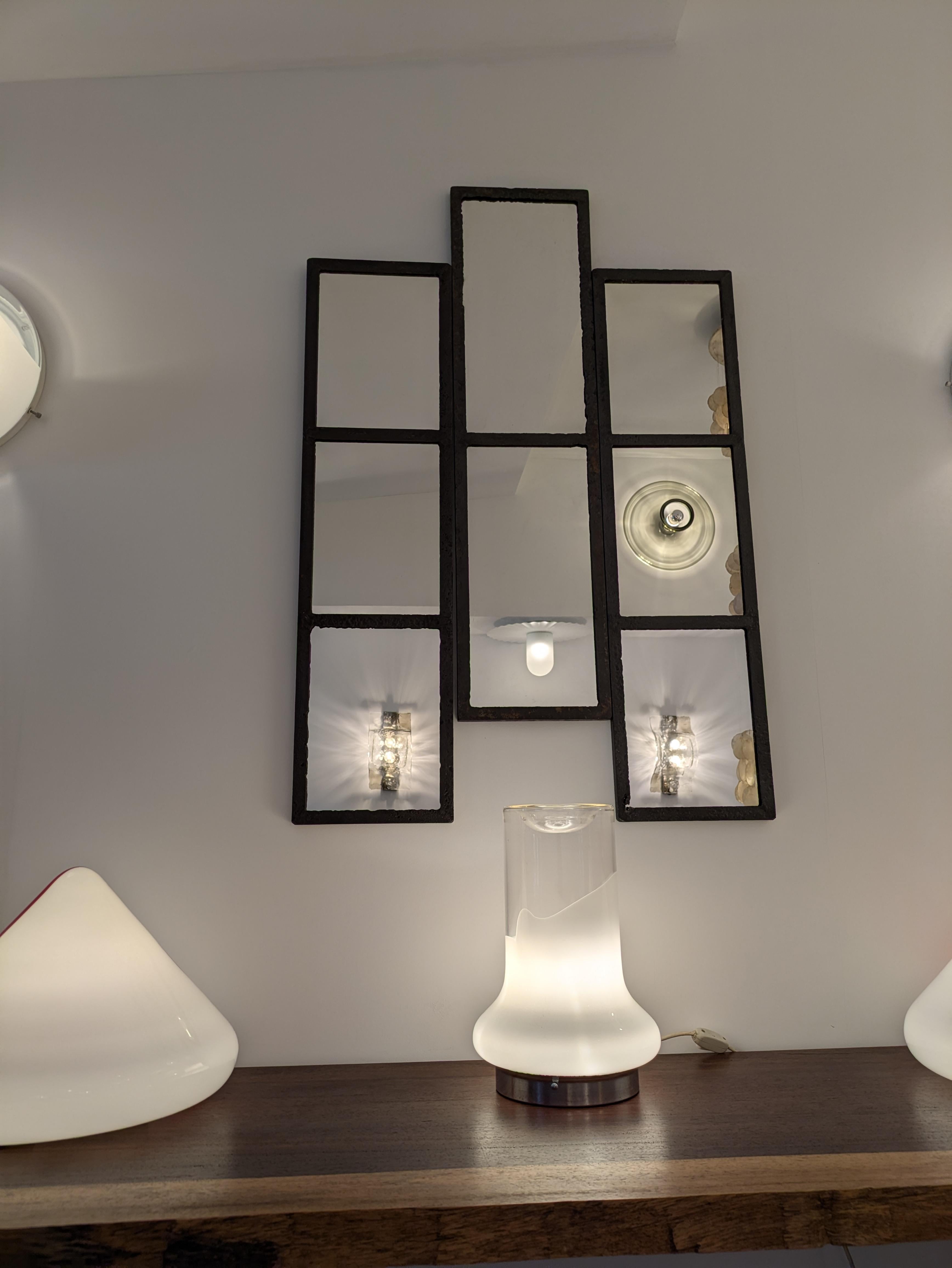 Lampe de table Leucos, verre de Murano, par Roberto Pamio, vers 1970 en vente 12