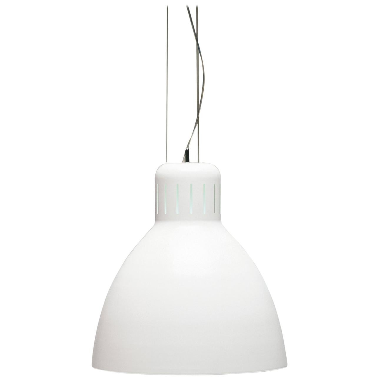 Italian Leucos The Great JJ S Pendant Light in Glossy White by Leucos Design Lab For Sale