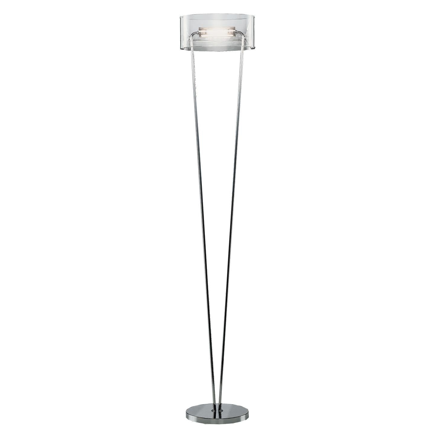 The Vittoria floor lamp is an icon of Leucos design and brings a piece of history into your home or office. Vittoria was designed in 1992 by Toso, Massari & Associates and has become an inspiration for creating multiple light source options from the