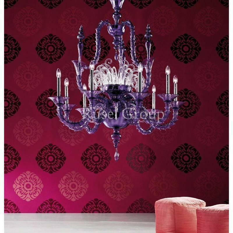 violet chandelier