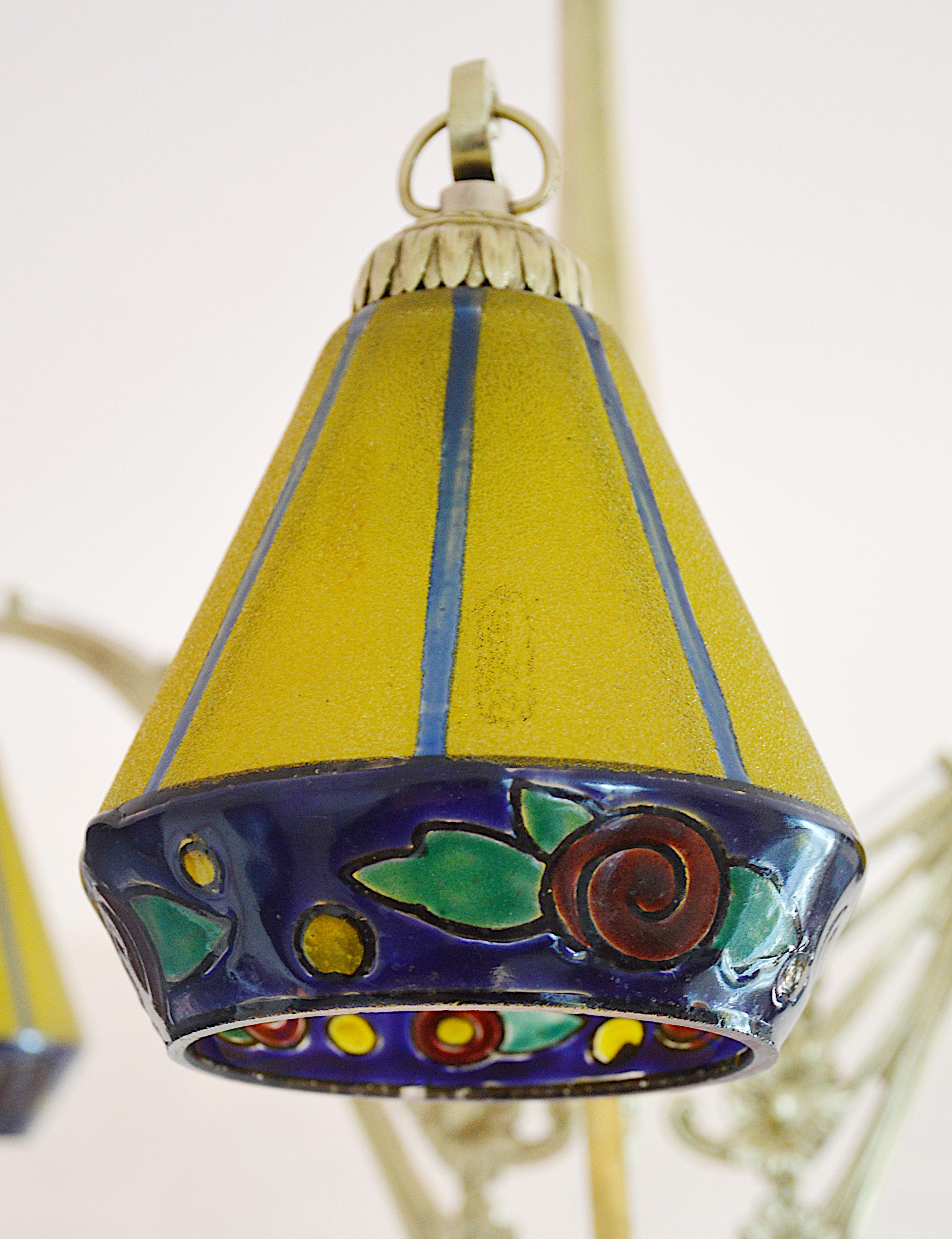 Lampadario Leune Art Deco francese 1920 in vendita 2