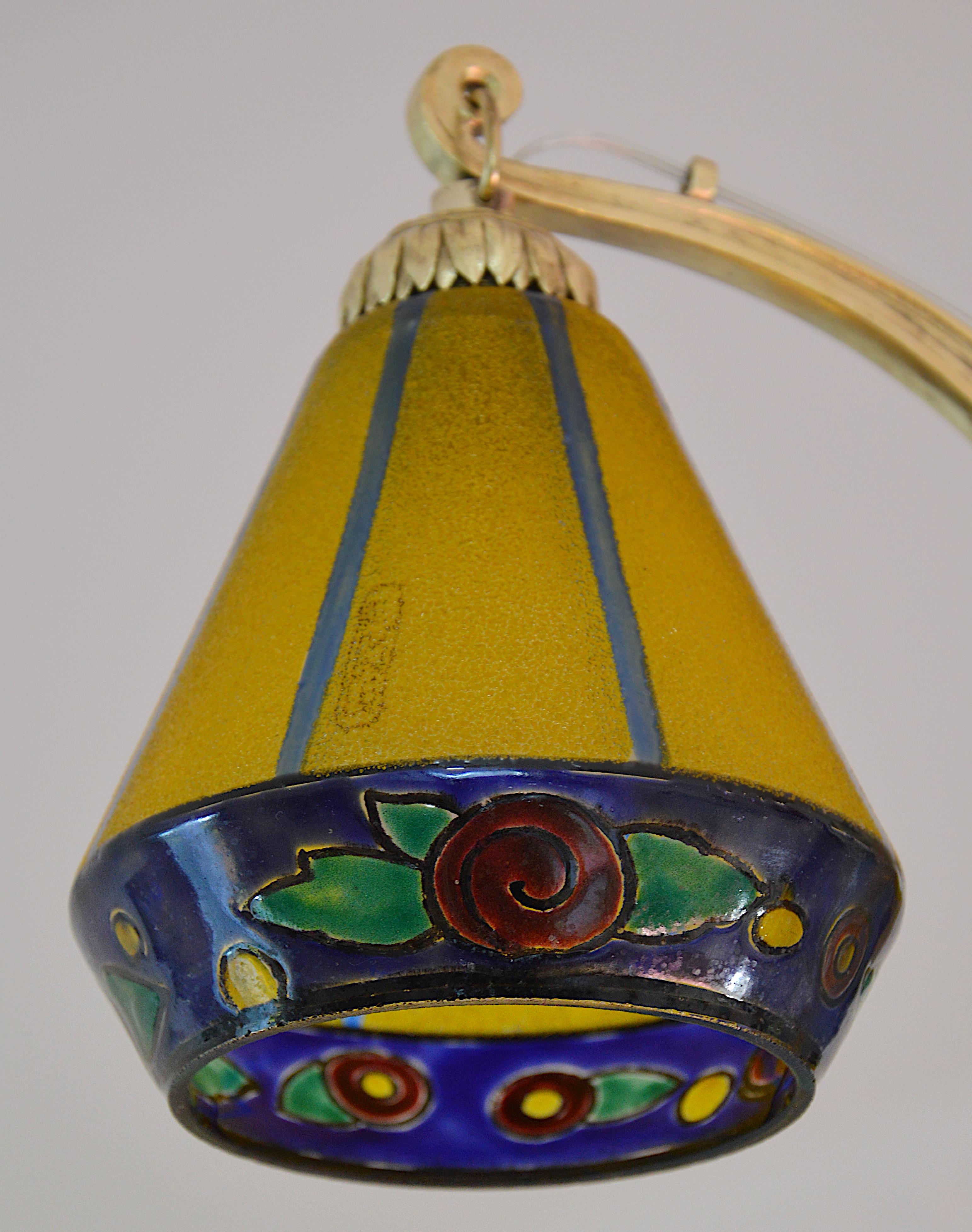 Early 20th Century Leune French Art Deco Chandelier, 1920 For Sale
