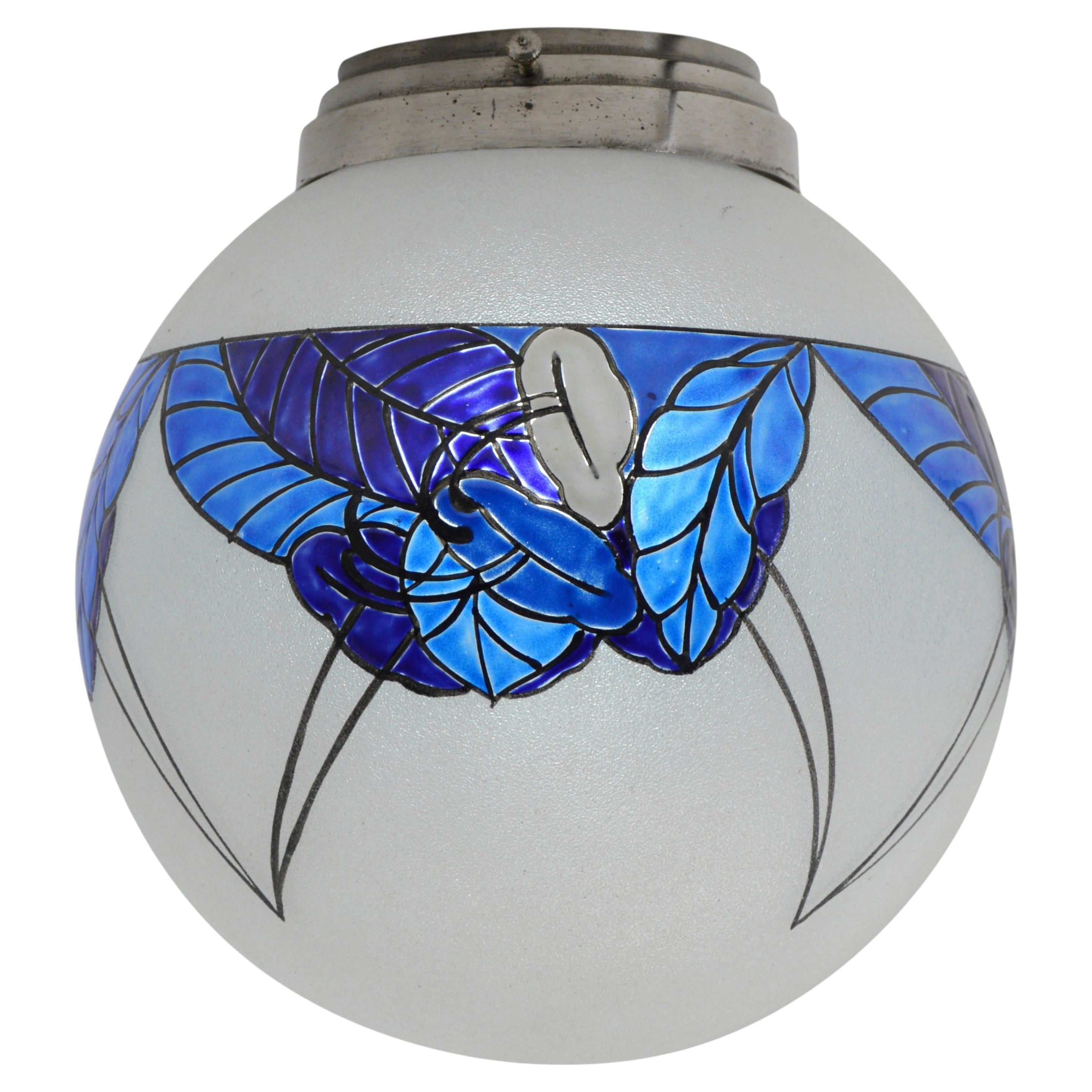 Leune French Art Deco Flush Mount, 1920
