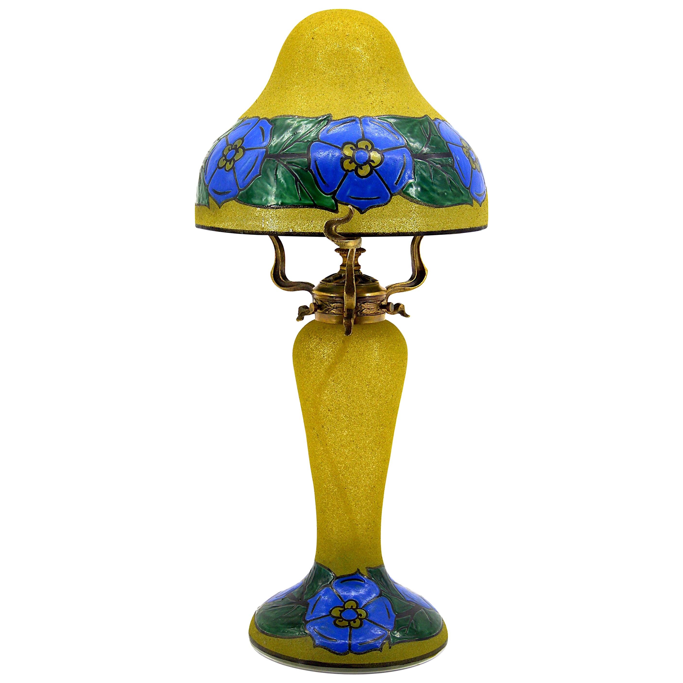 Lampe de table Art déco française Leune, années 1920
