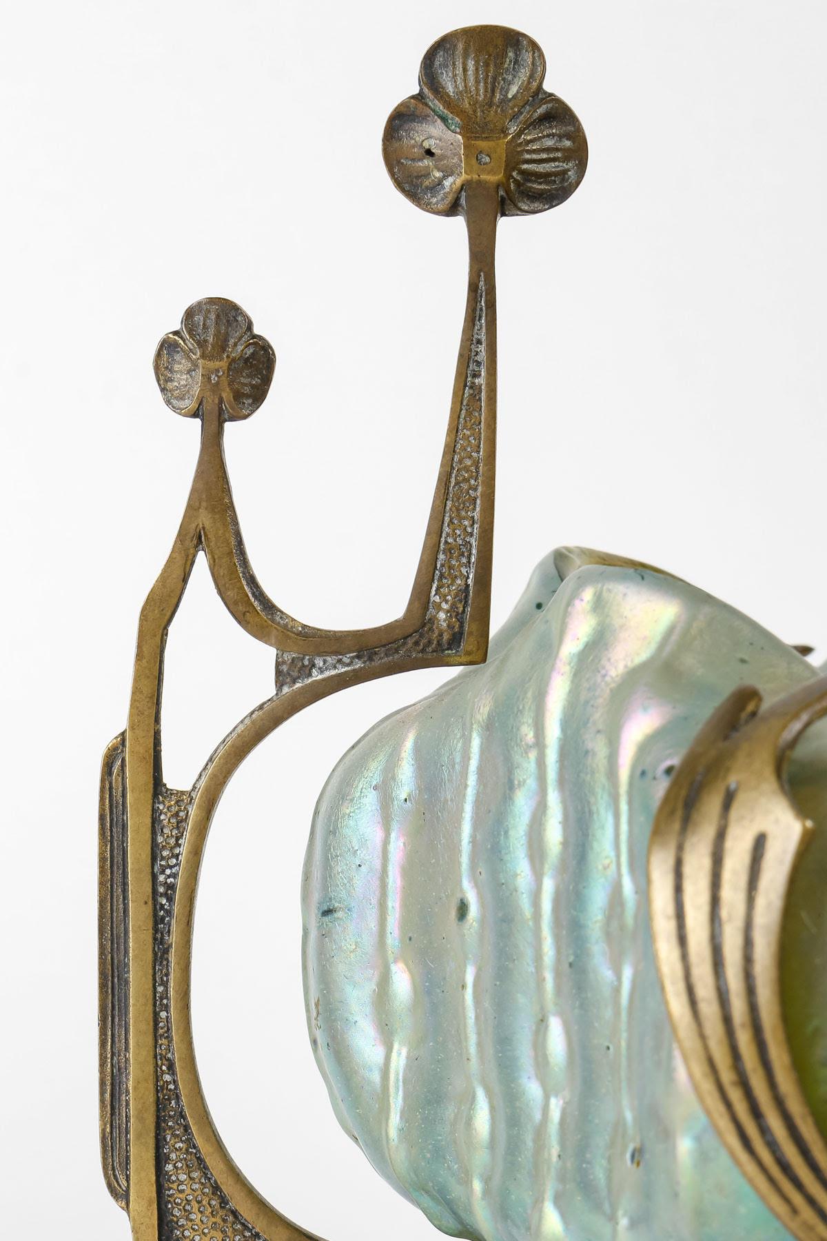 Bronze Leutz Art Nouveau Goblet, Circa 1930. For Sale