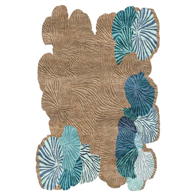 WAVE – Custom Handmade Rug by Rugs and Co. For Sale at 1stDibs