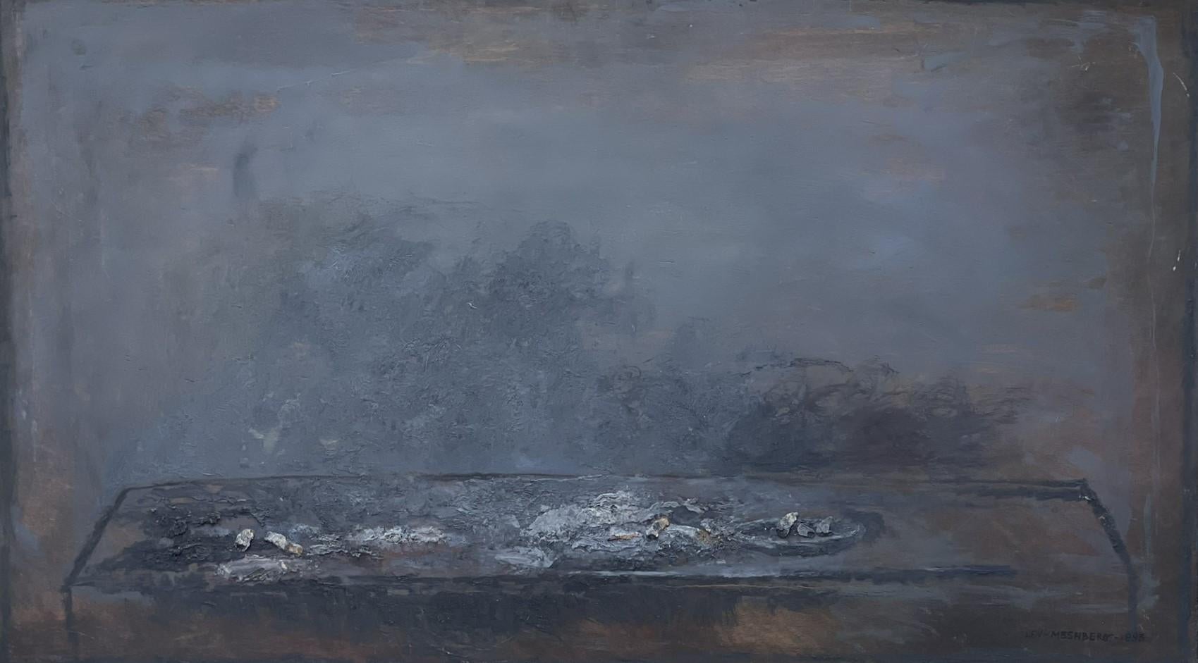 Nature Morte Gris – Painting von Lev Meshberg