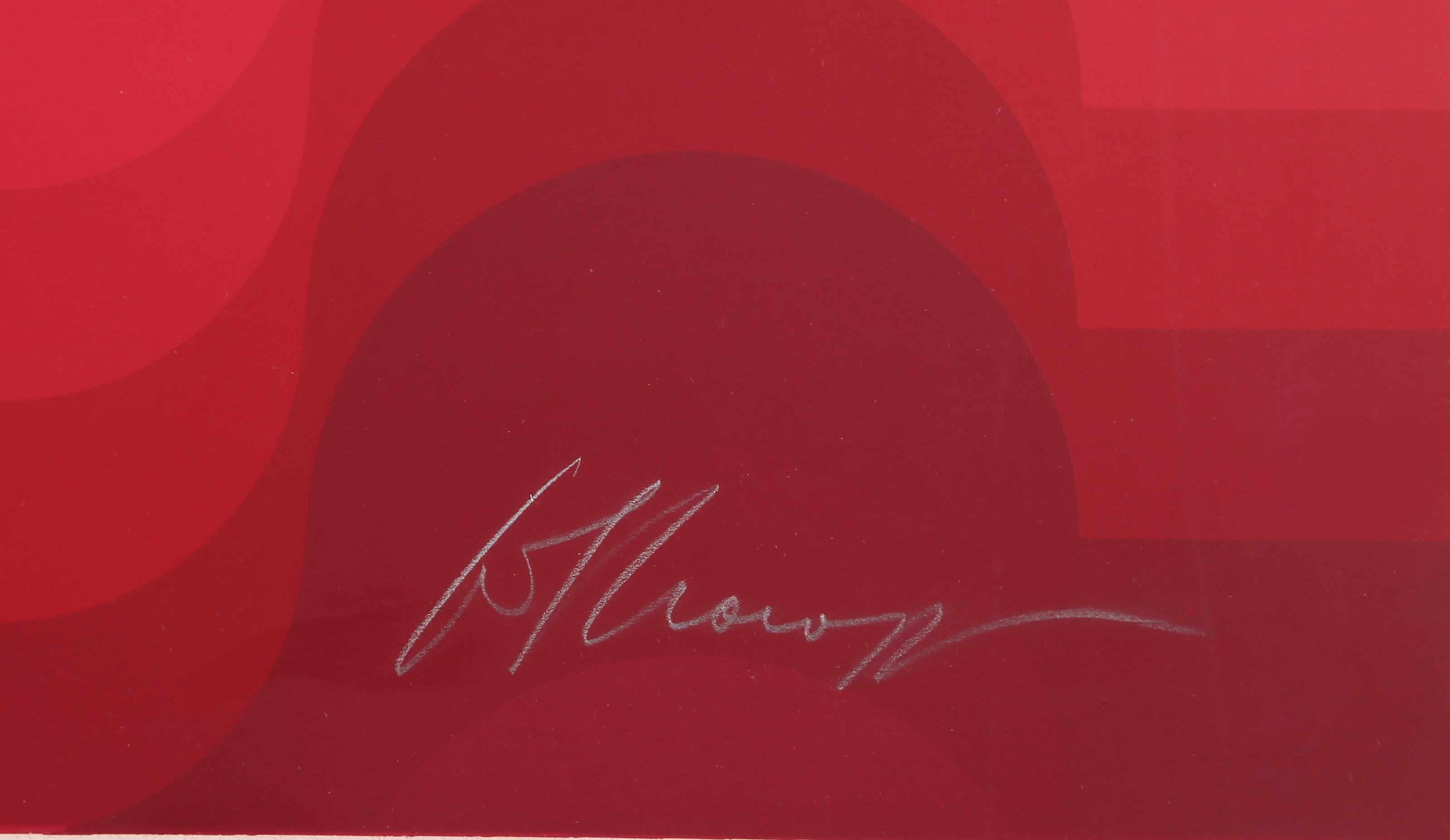 Someone-Somewhere, Op Art Screenprint by Lev Moross For Sale 3
