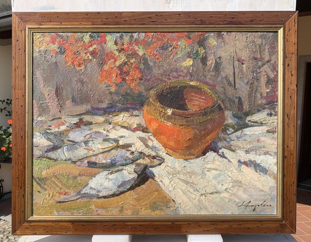 Lev Khodchenko (Ukrainischer Maler) – sowjetische Stilllebenmalerei des 20. Jahrhunderts – Painting von Lev Pavlovich Khodchenko