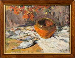 Retro Lev Khodchenko (Ukrainian painter) - 20th century Soviet still life painting