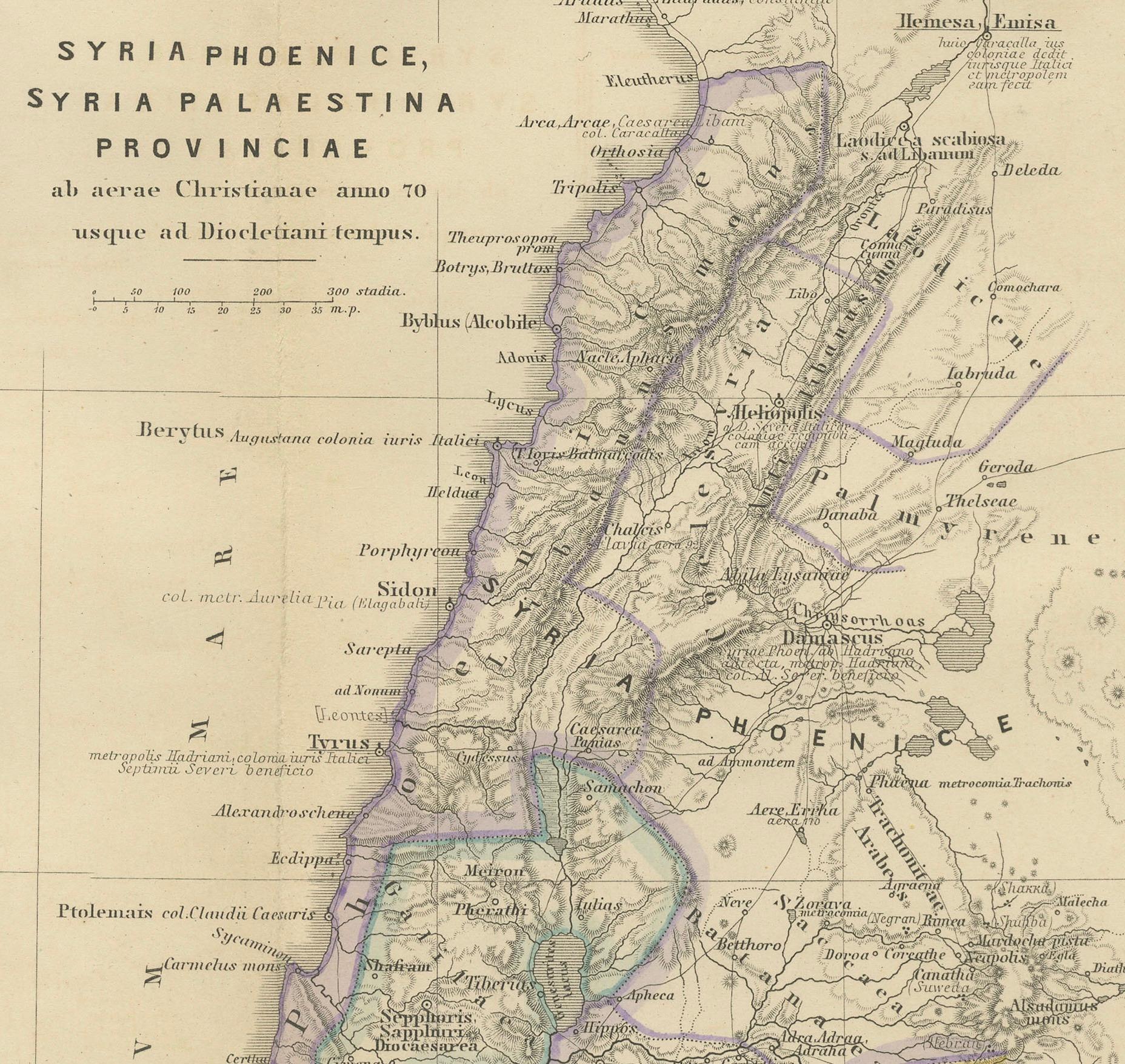 Levant in Antiquity: Lands of Phoenicia, Judea, and Neighboring Kingdoms, 1880 For Sale 1