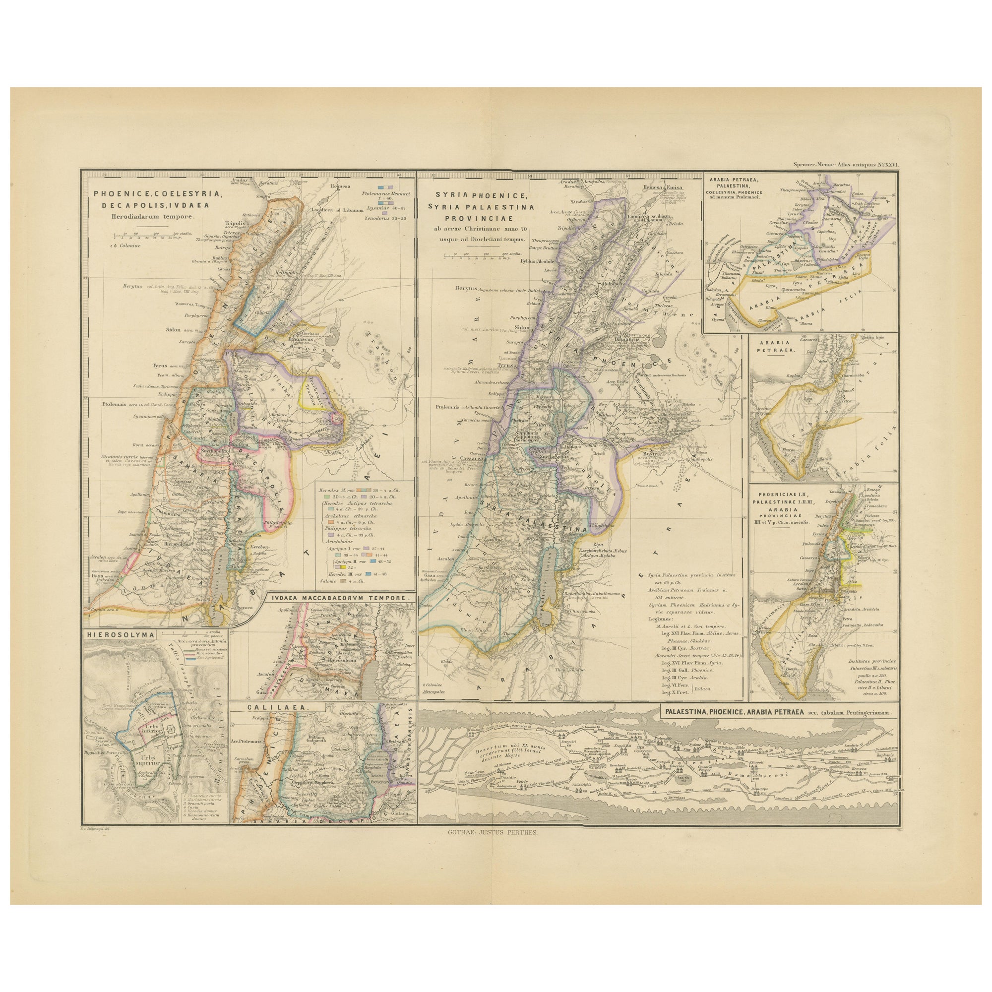 Levant dans l'Antiquité : Terres de Phoenicia, Judée et royaumes voisins, 1880