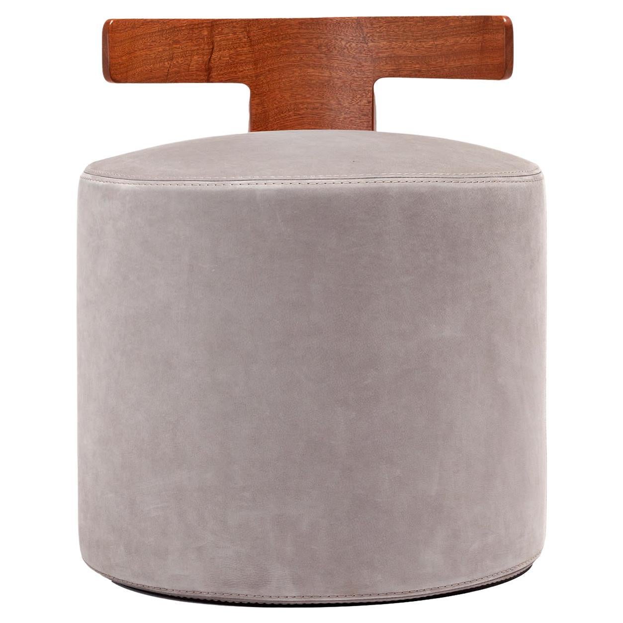 Levante Beige T-Pouf by Massimo Castagna