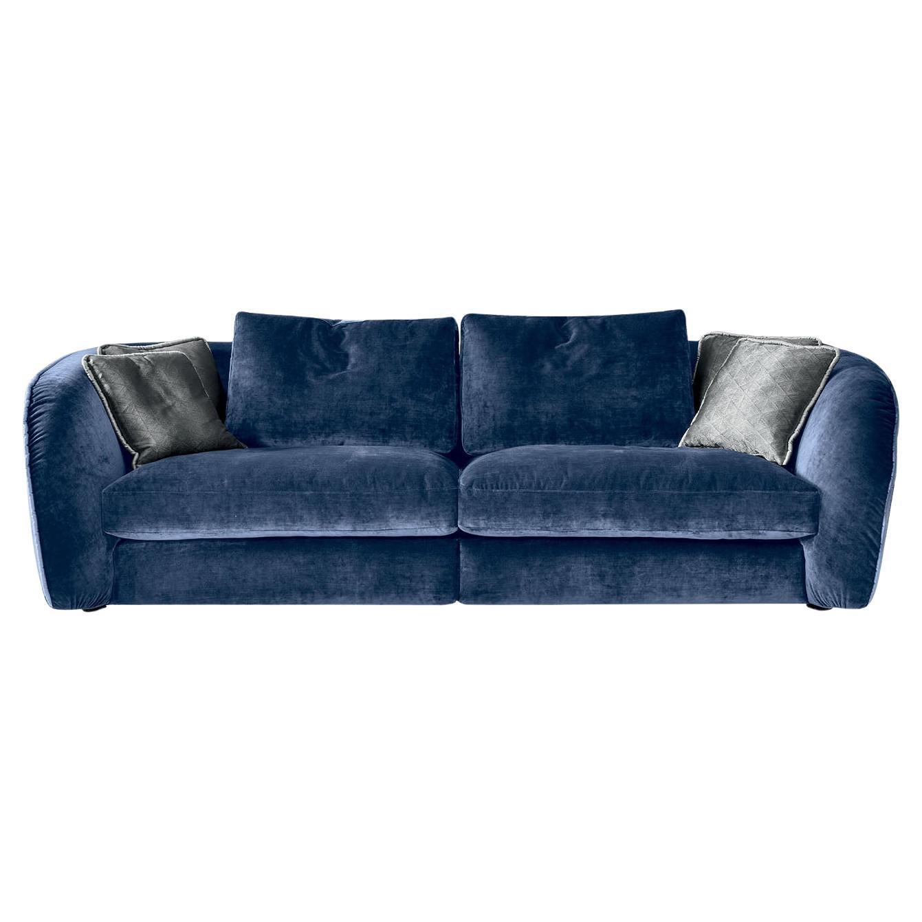 Blaues Sofa von Levante