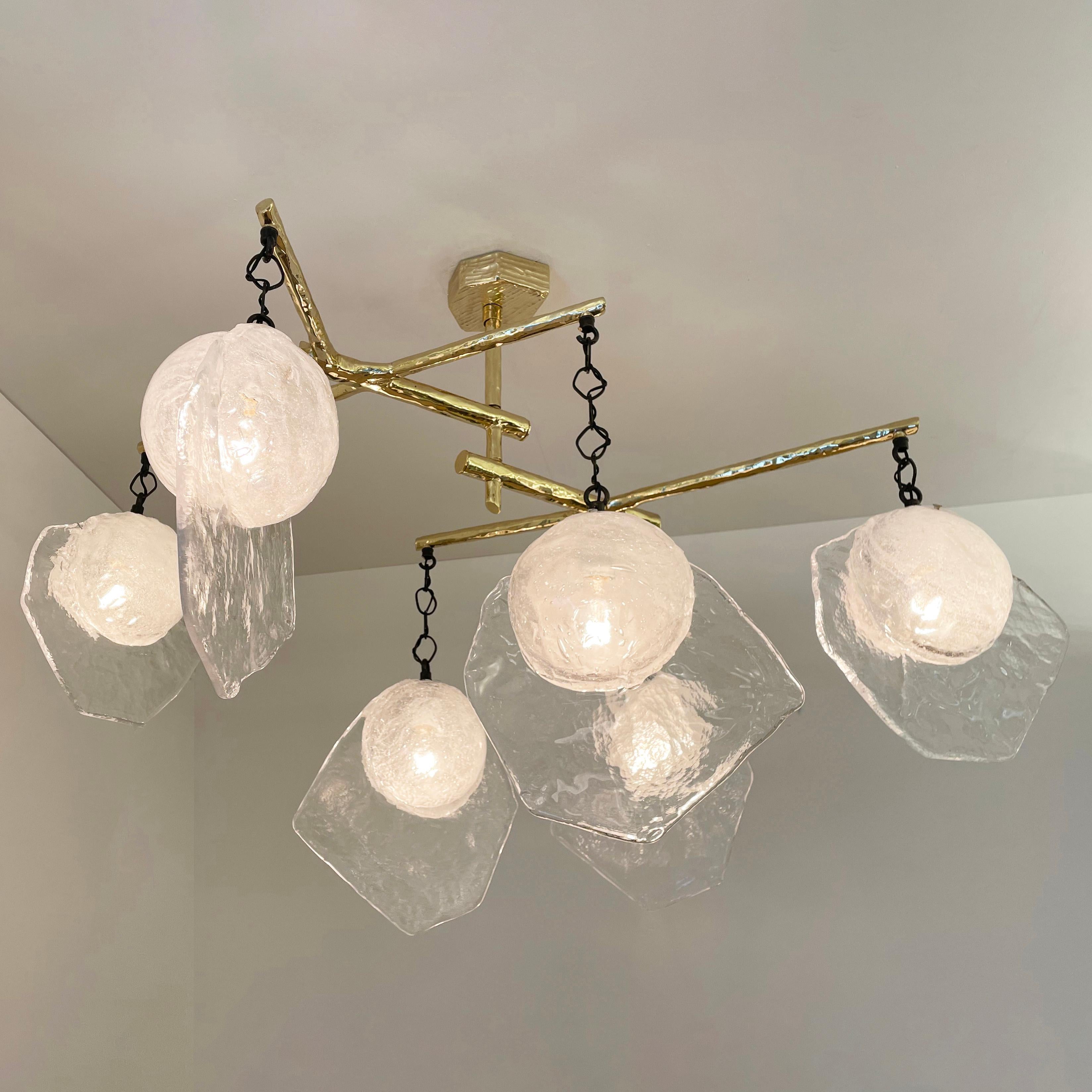 Modern Levante Ceiling Light by Gaspare Asaro For Sale