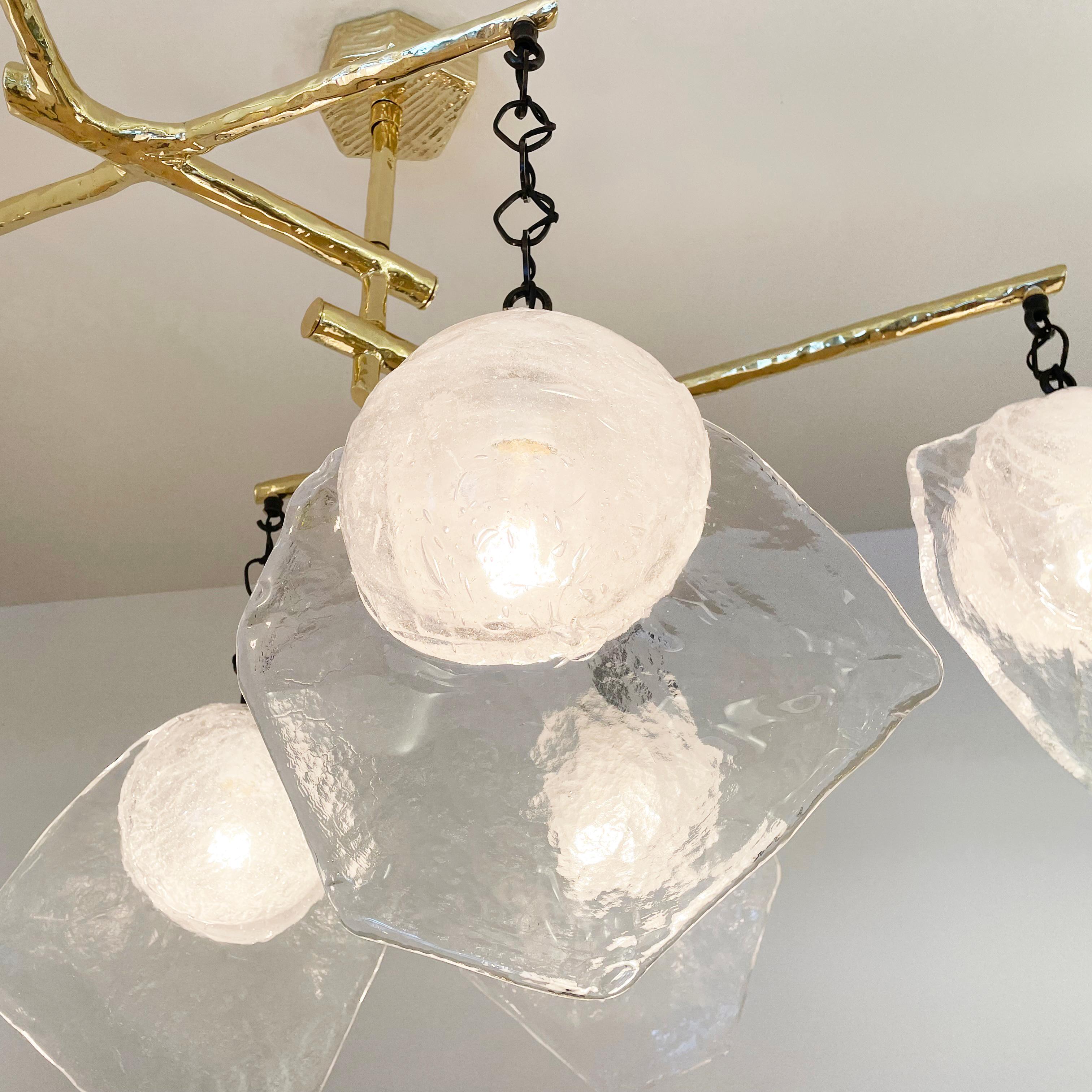 Levante Ceiling Light by Gaspare Asaro In New Condition For Sale In New York, NY