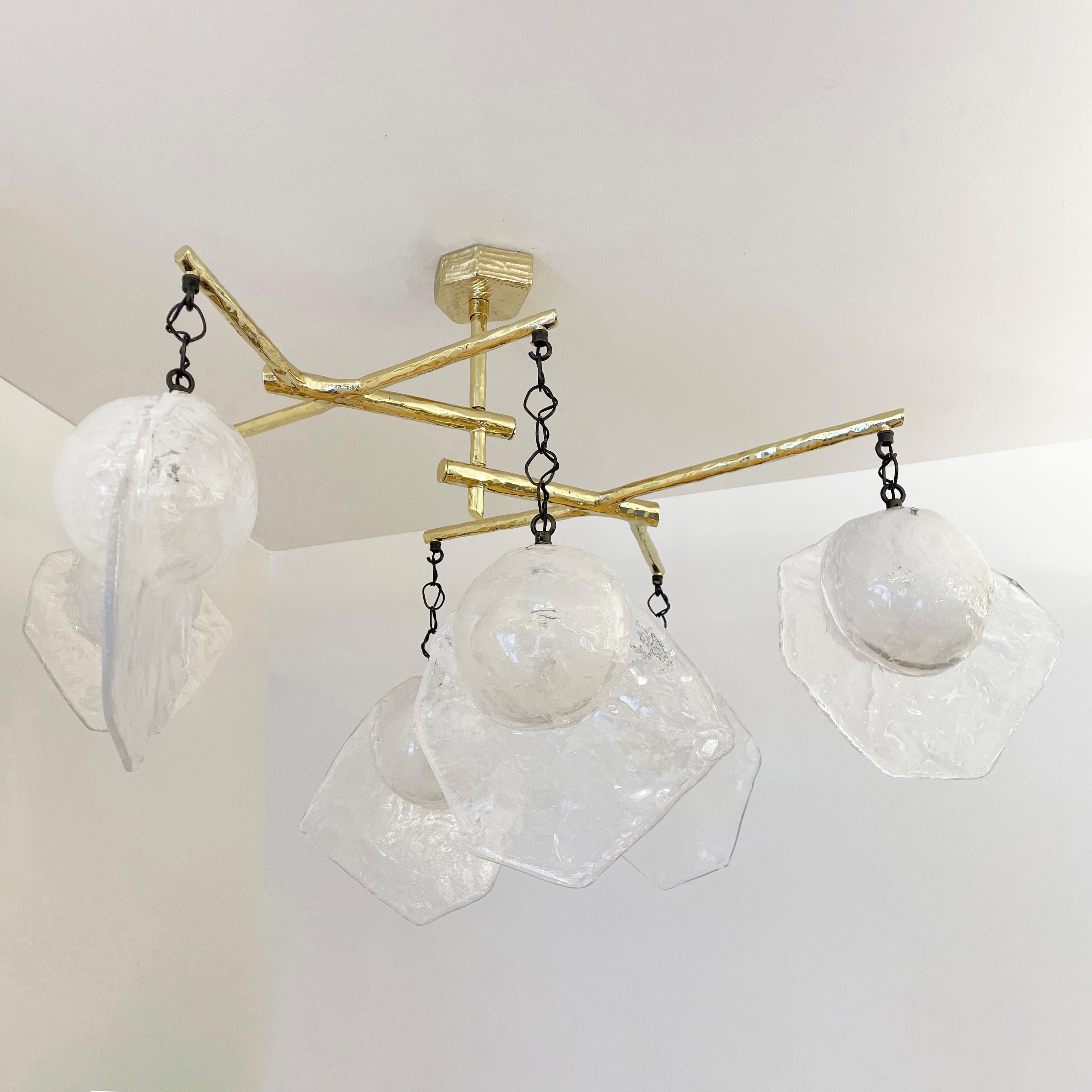 Levante Ceiling Light by Gaspare Asaro For Sale 1