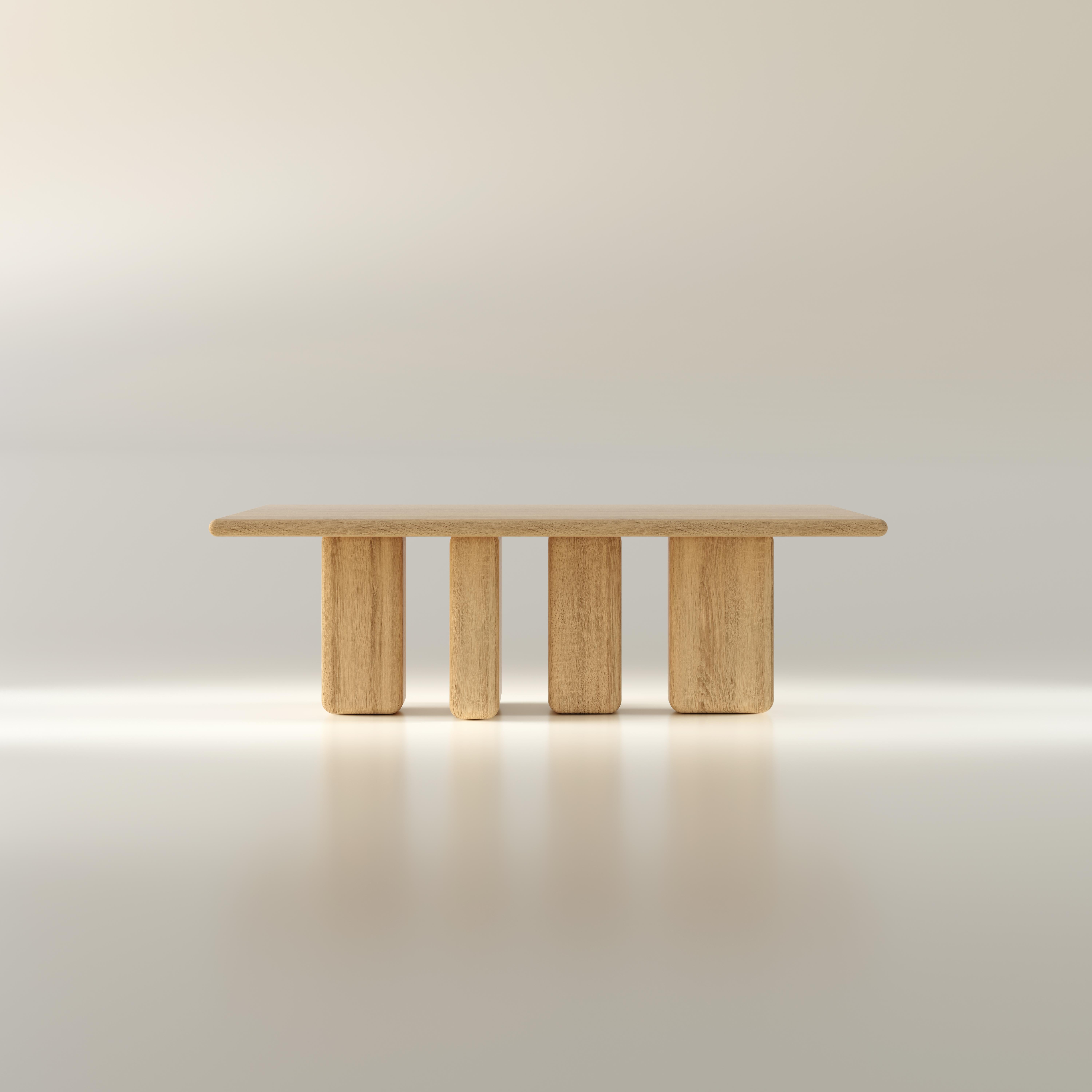 Table 230 en Oak Oak Levante par Francesco Zonca
Série numérotée et signée
Dimensions : D 120 x L 230 x H 74 cm
Matériaux : Chêne.

Disponible en 330 cm, 280 cm ou 230 cm.

Des matériaux naturels, sculptés par le vent. Des bois précieux, retournés