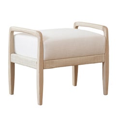 Pouf en raphia Levante de la Collezione Riviera