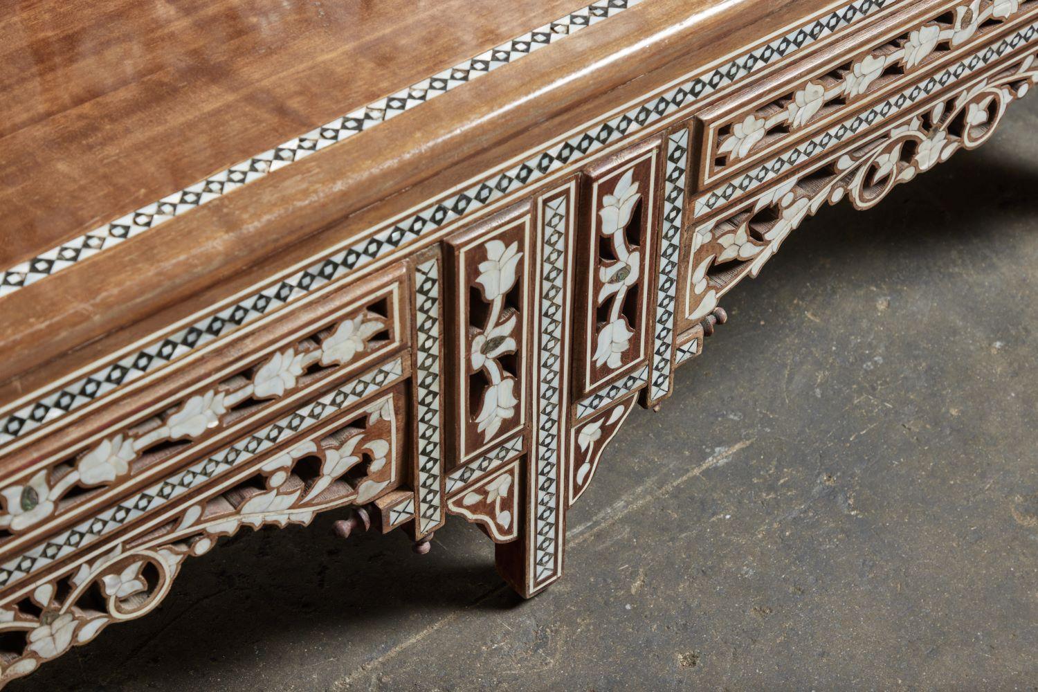 Inlaid Syrian Bench 1