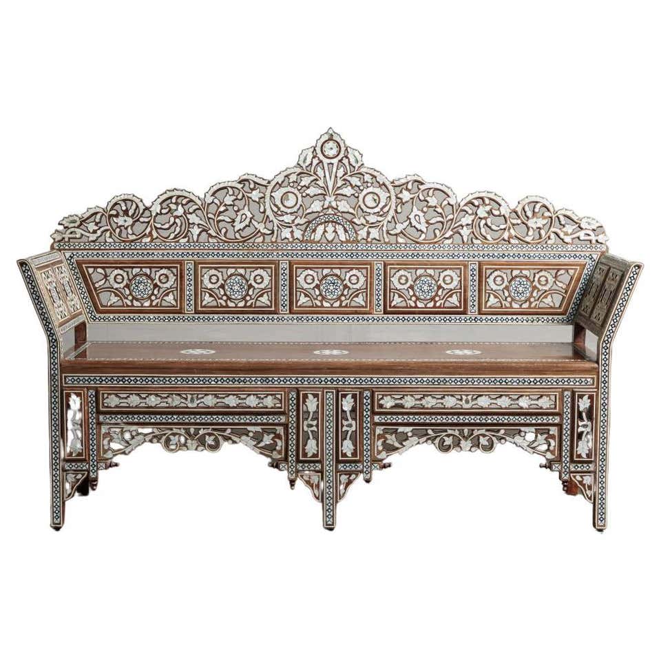 Century Inlay Chair 19th Century Syrian Inlaid Chair at 1stDibs