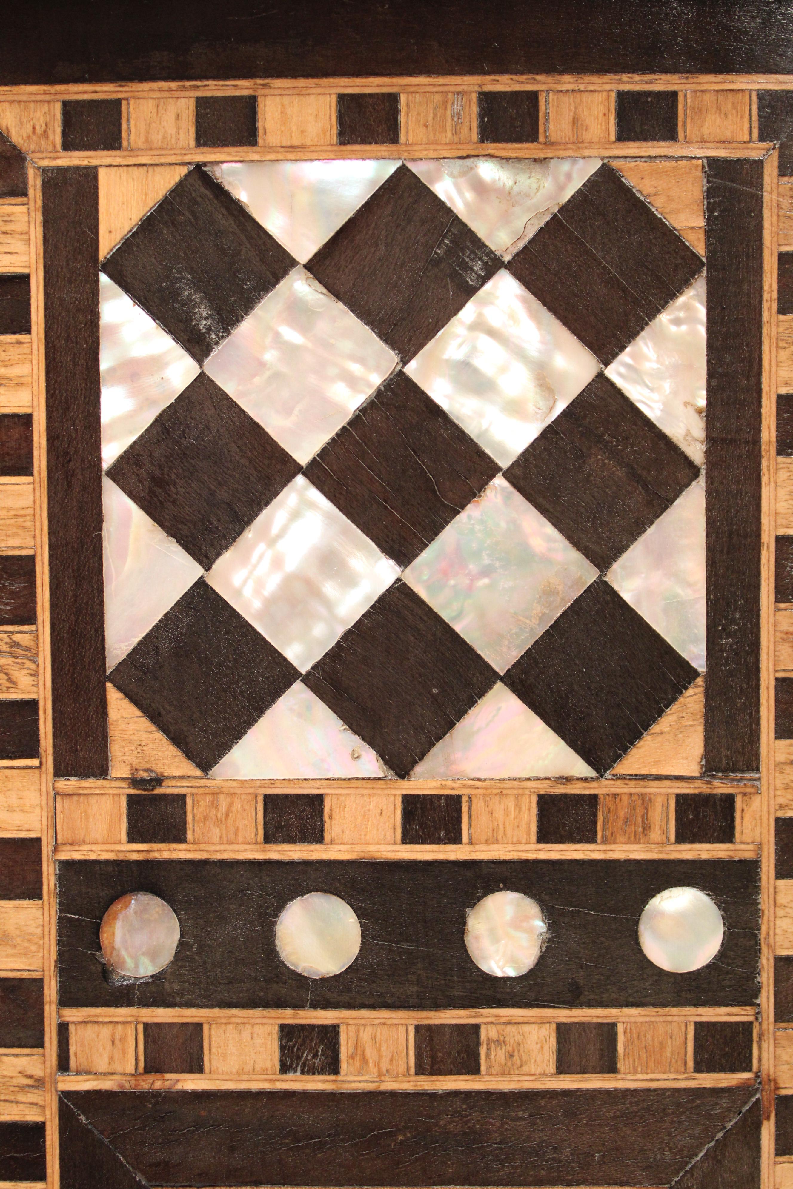 Levantine Mother of Pearl and Wood Inlaid Occasional Table 4