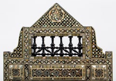 Levantine Mother-of-pearl & Ebony Marquetry Mirror