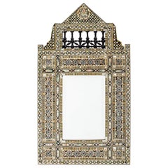 Levantine Mother-of-pearl & Ebony Marquetry Mirror