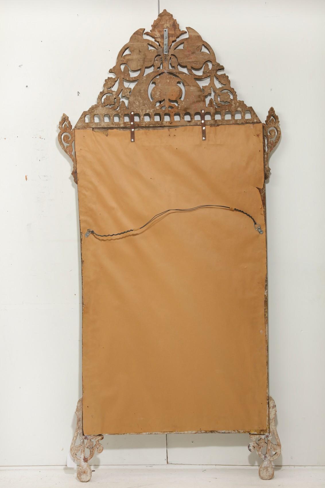 Levantine Mother Of Pearl Inlaid Mirror, Late 19th Century 4